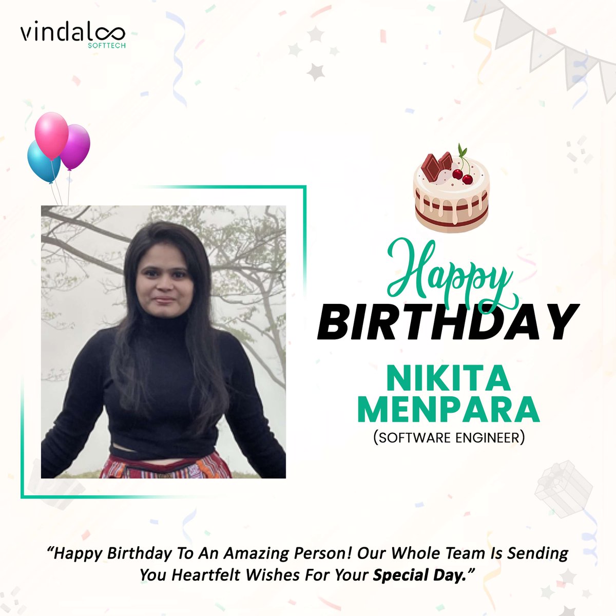 V_softtech's tweet image. Happy Birthday, Nikita!

Here’s to the one who leads with heart, motivates with action, and always finds a way to make even the busiest days brighter!

Have the best day, Nikita - you totally deserve it!
