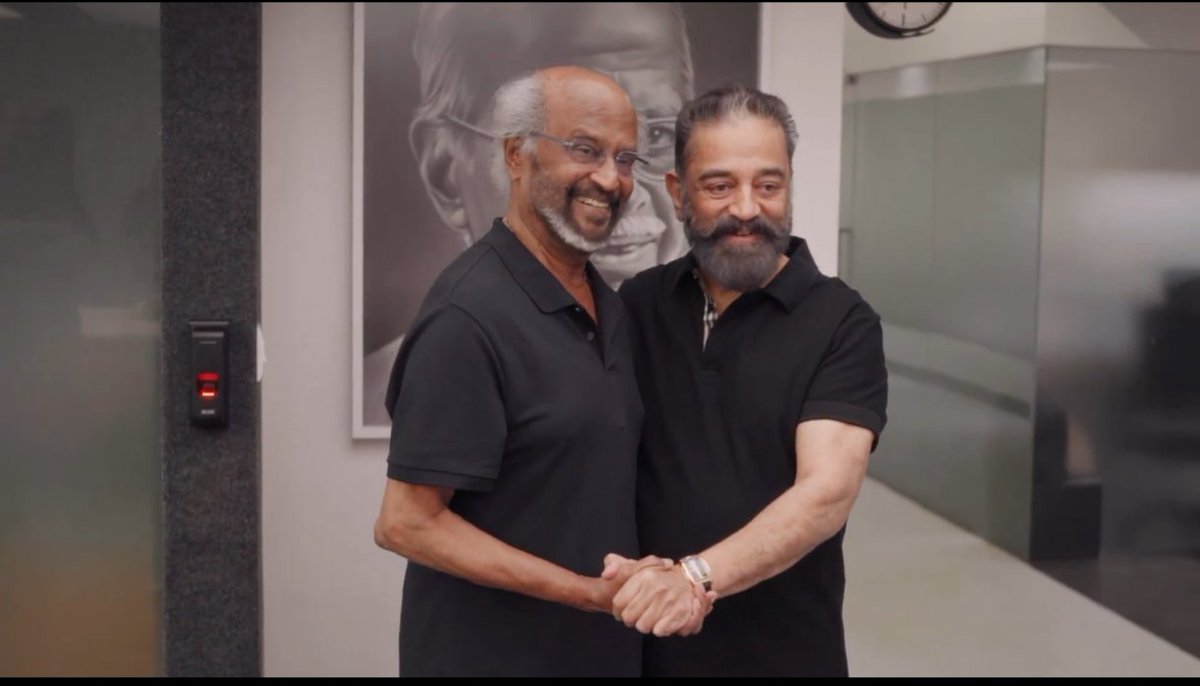 swatson2024's tweet image. Today Buzz: Rajini wants Kamal to start the project asap. Kamal sarcastically told that he would direct during yesterday&apos;s dinner party.  Rajini took it seriously &amp;amp;  agreed.  So Kamal will be the director for #Thalaivar173.