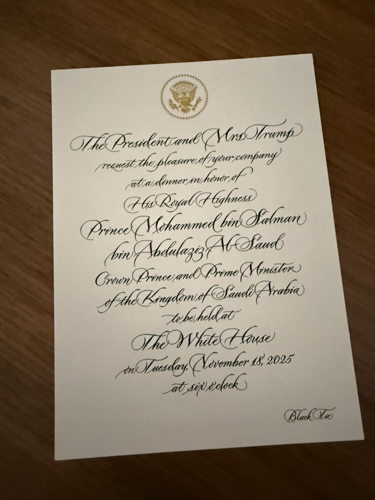 It was a great honor and a privilege to come back to the White House to join <a href="/realDonaldTrump/">Donald J. Trump</a> for a dinner with business leaders and the delegation of the Kingdom of Saudi Arabia.