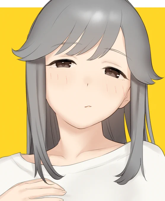 髪を下ろした薄雲さん