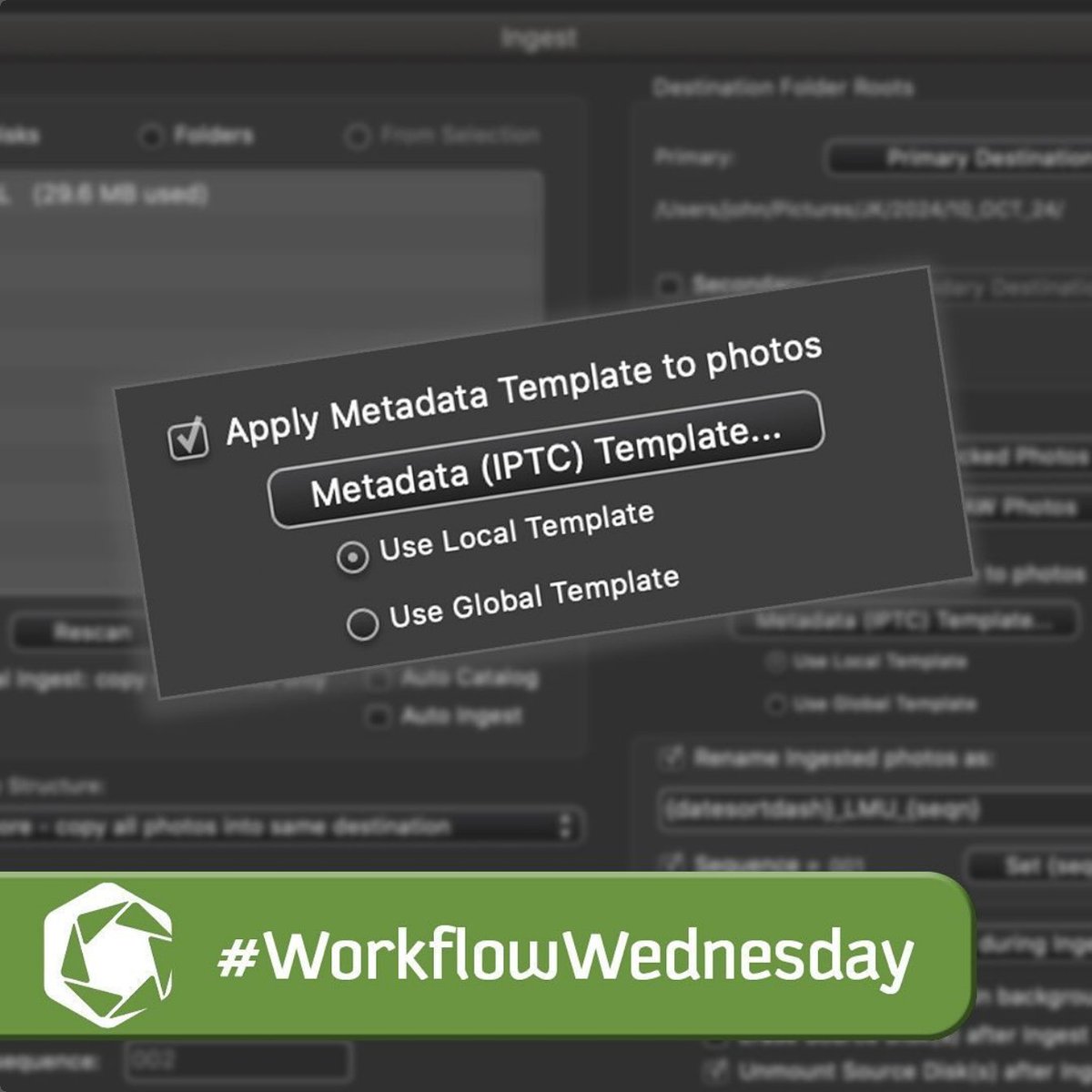 Learn about the difference between the Global and Local metadata templates in Photo Mechanic. #WorkflowWednesday - youtu.be/RpnrcYJZ2Jk?si…