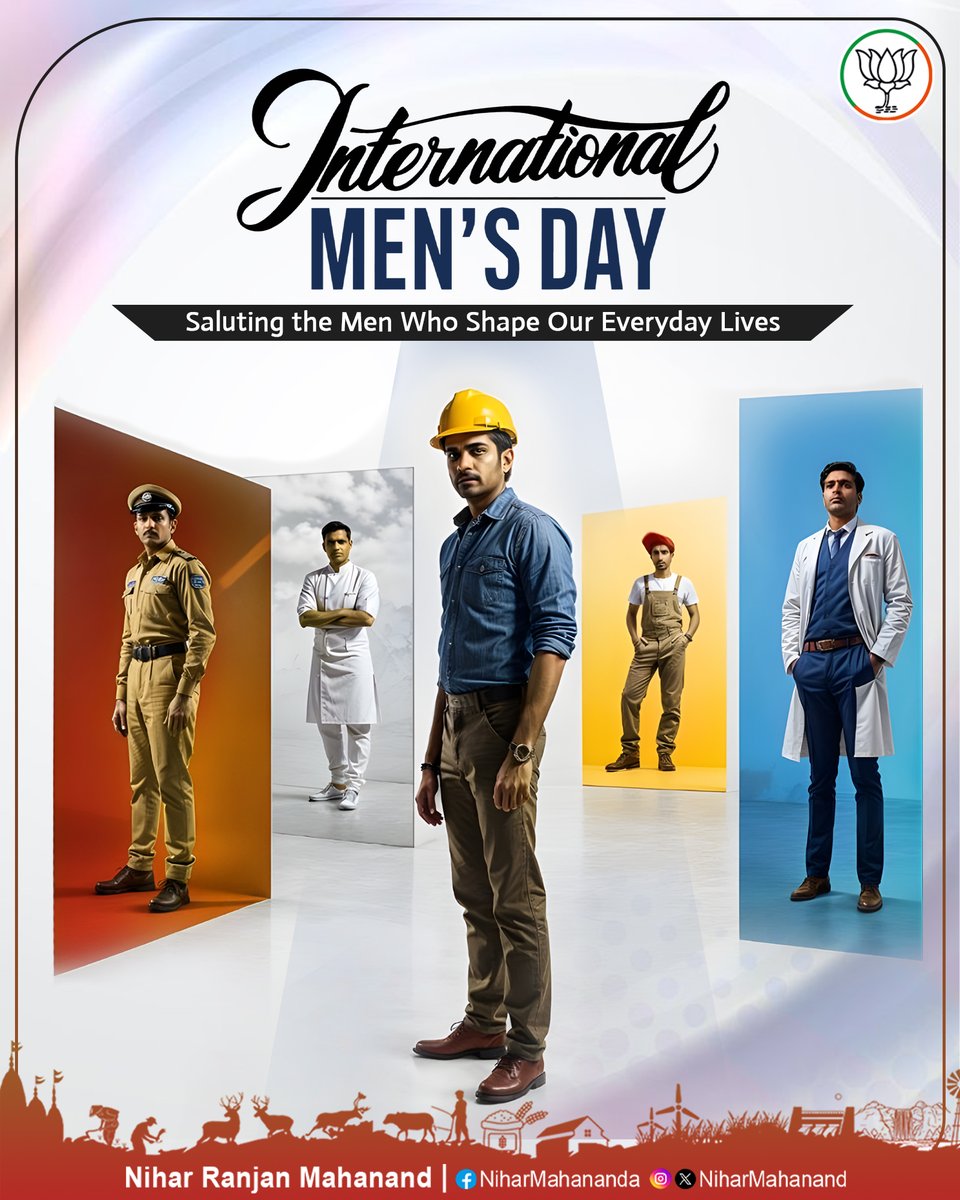International Men’s Day reminds us to honour the men who work tirelessly for their families, communities, and our nation. May we continue uplifting and empowering them to lead with values and vision.

#InternationalMensDay