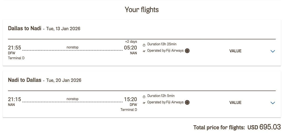 upgradedpoints's tweet image. Fiji Airways’s latest promotion can get you to Fiji, Australia, or New Zealand for as little as $698 round-trip!🇫🇯 

These fares include checked baggage, a carry-on, and an inflight meal, and you can travel on numerous dates in 2025. upgradedpoints.com/news/fiji-airw…