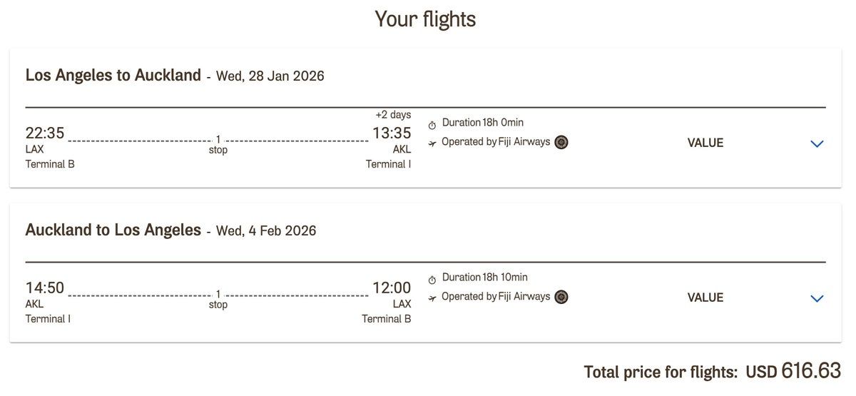 upgradedpoints's tweet image. Fiji Airways’s latest promotion can get you to Fiji, Australia, or New Zealand for as little as $698 round-trip!🇫🇯 

These fares include checked baggage, a carry-on, and an inflight meal, and you can travel on numerous dates in 2025. upgradedpoints.com/news/fiji-airw…