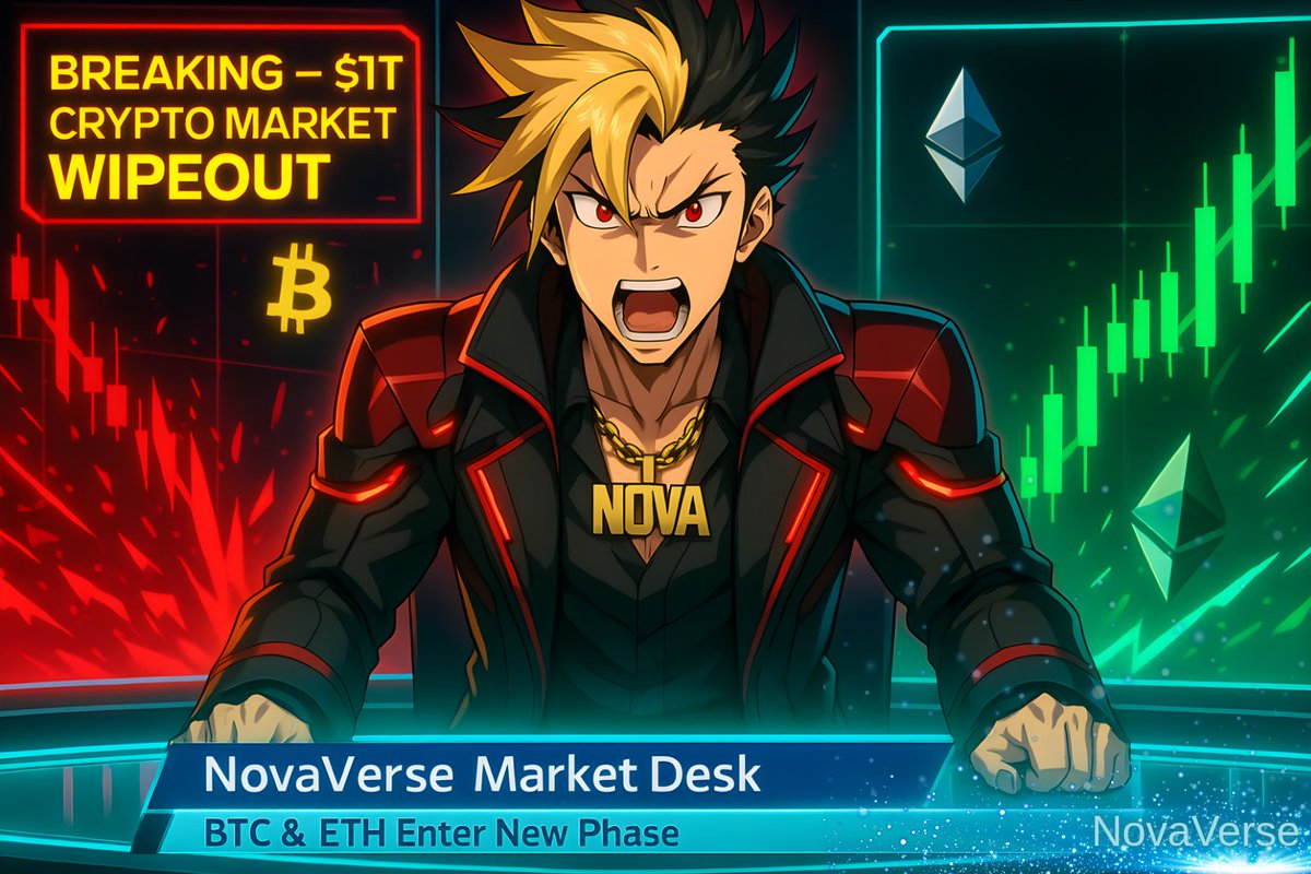 BitAlphaX's tweet image. GM fam ☀️
$1.2T wiped in six weeks… wild to think $BTC erased its entire 2025 gains, but if you got wrecked this year, the market might actually be giving you a second chance to reposition, stay sharp. 💙