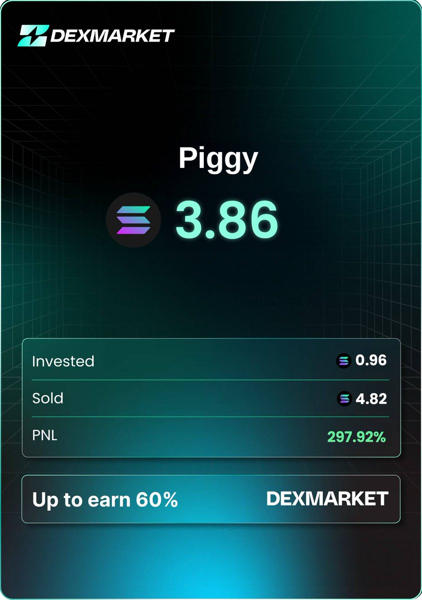 Shrake_Lara's tweet photo. $Piggy is the current political meme king. Sniped right at launch ~60k MC, watched MAGA army push it to 997k in 4 hours. Took 4x profit at 850–900k zone, left the rest for the Trump bros. https://t.co/WppOOM6oV6
