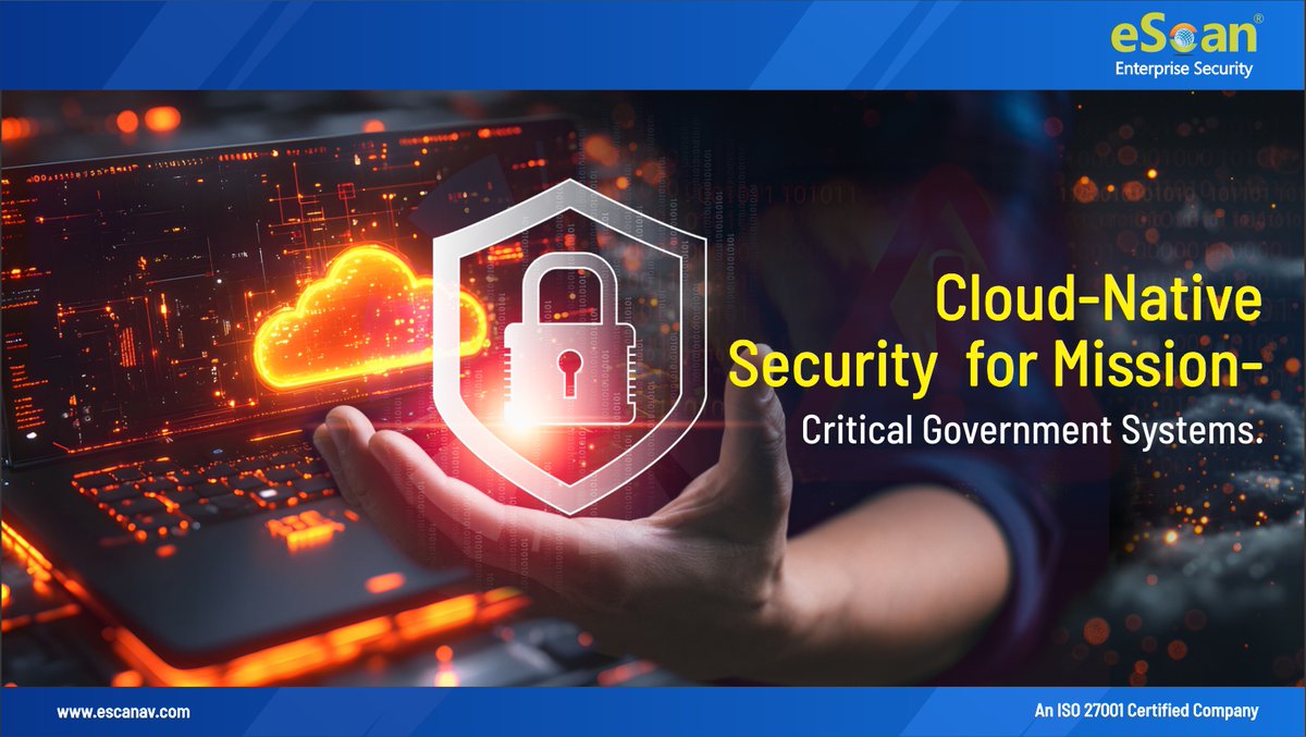 escan_tweet's tweet image. 🛡️ Secure the Cloud. Strengthen the Nation. Protect with eScan.
bit.ly/3vgw3Rn
#eScan #CyberSecurity #GovernmentSecurity #CloudSecurity #AI #DigitalGovernance #DataProtection #NationalSecurity