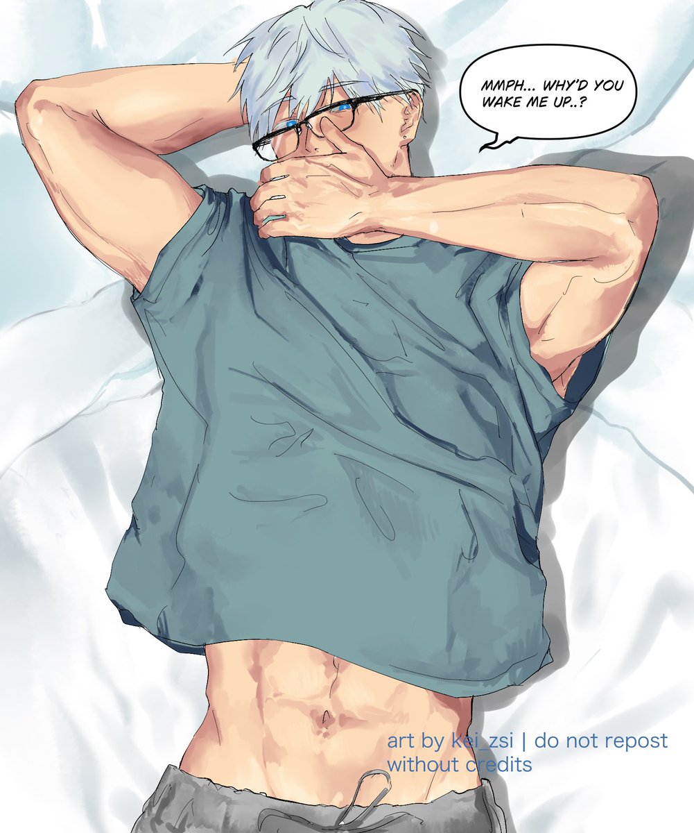he slept with his glasses on

#GojoSatoru
#呪術廻戦