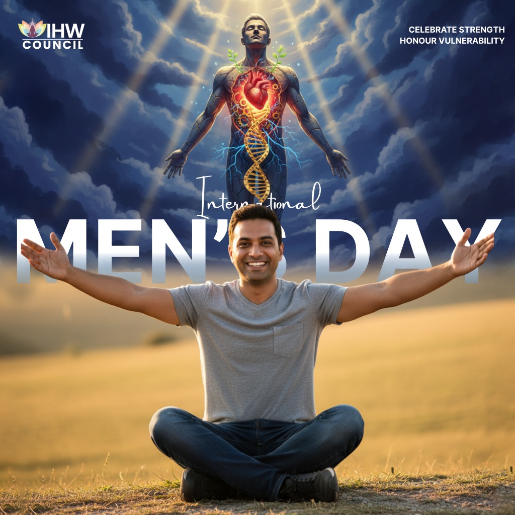 IHWCouncil's tweet image. On International Men’s Day, we’re celebrating the parts of men that are often unseen. Because men are more than their roles — they are human, evolving, and deserving of care too.

#InternationalMensDay