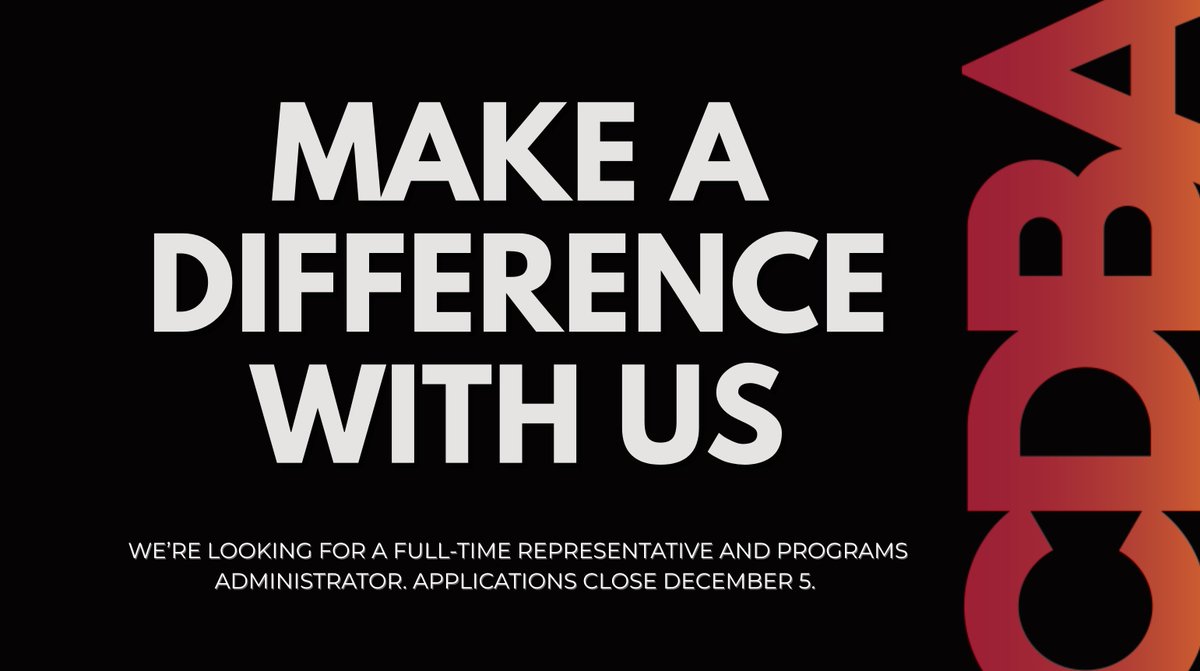 We're Hiring – Camberwell District Basketball Association (CDBA) is seeking a full-time Representative and Programs Administrator. For information about this exciting role, including the full position description, visit camberwellbasketball.com/were-hiring-2/