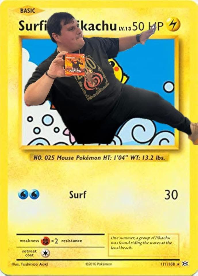 GamersChase's tweet photo. Took a picture for avatar prerelease hype and got put on a card 😂😂😂 https://t.co/2gOu25WugT