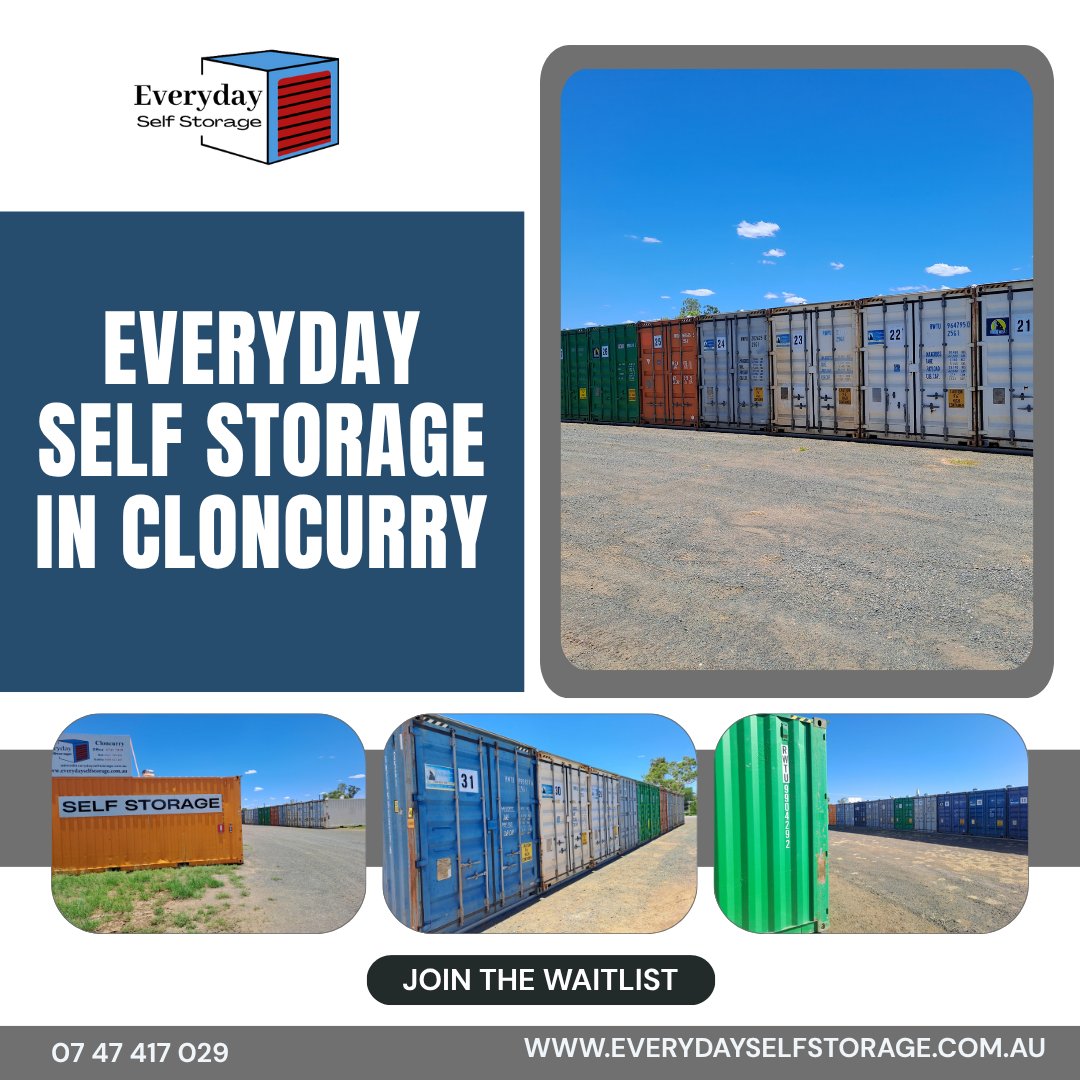 ESStorage2023's tweet image. Everyday Self Storage in Cloncurry
 
Jump on it &amp;amp; join the waitlist — before it’s too late!

Contact us at 07 47 417 029 or PM me to make your self-storage booking. 

🌐 everydayselfstorage.com.au

#storagesolutions #affordablestorage #spaceforyou #businesssolutions #selfstorage