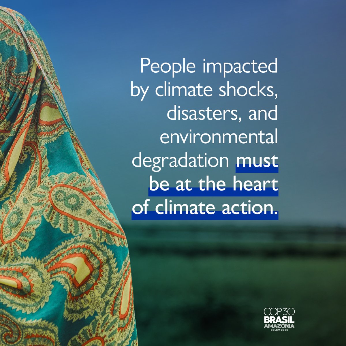 When disaster strikes, IOM provides shelter, clean water, health services, and the support needed to rebuild lives. 

From emergency response to long-term recovery, we stand with displaced communities every step of the way. 

At #COP30, let’s ensure that no one is left behind.