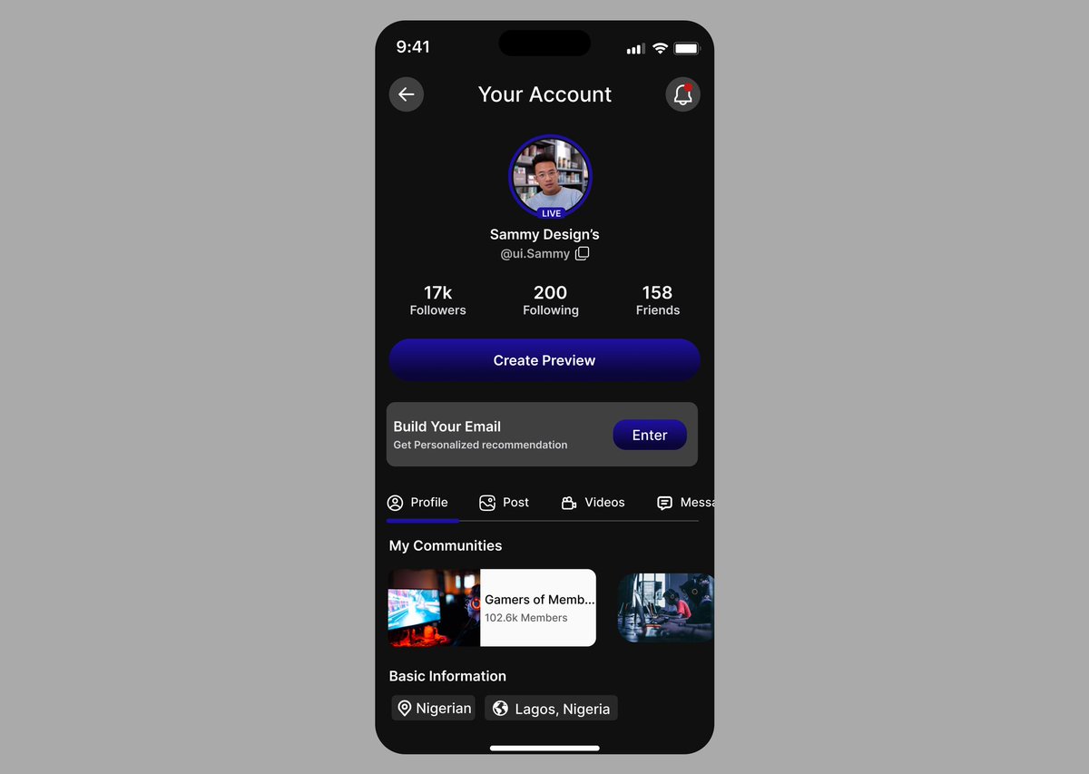 Ksammydesigns's tweet image. Day 91/100 — DailyUI
Prompt: Curated for You

Designed a personalized account dashboard that delivers only what the user truly needs—profile insights, community suggestions, and tailored actions.

Clean. Simple. Smart.
Feedback is welcome 🔥

#DailyUI #UXDesign #100DaysOfUI