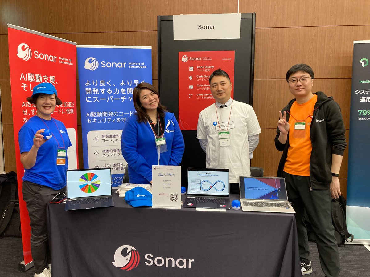 devsumi's tweet image. 【デブクロ🏮 ブース紹介】
#devsumi
Sonar
コードの品質とセキュリティの両面からサポート
AIアシスタントにより開発者の生産性＆体験を向上します！