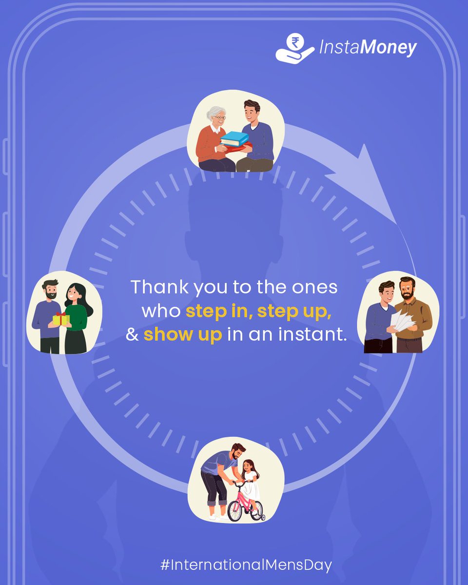 Today we celebrate the men who carry dreams, responsibilities, and loved ones with equal strength. Happy International Men’s Day!

#InstaMoney #HappyInternationalMensDay #MensDay #Fintech #InstantLoan #QuickCash #LoanApp