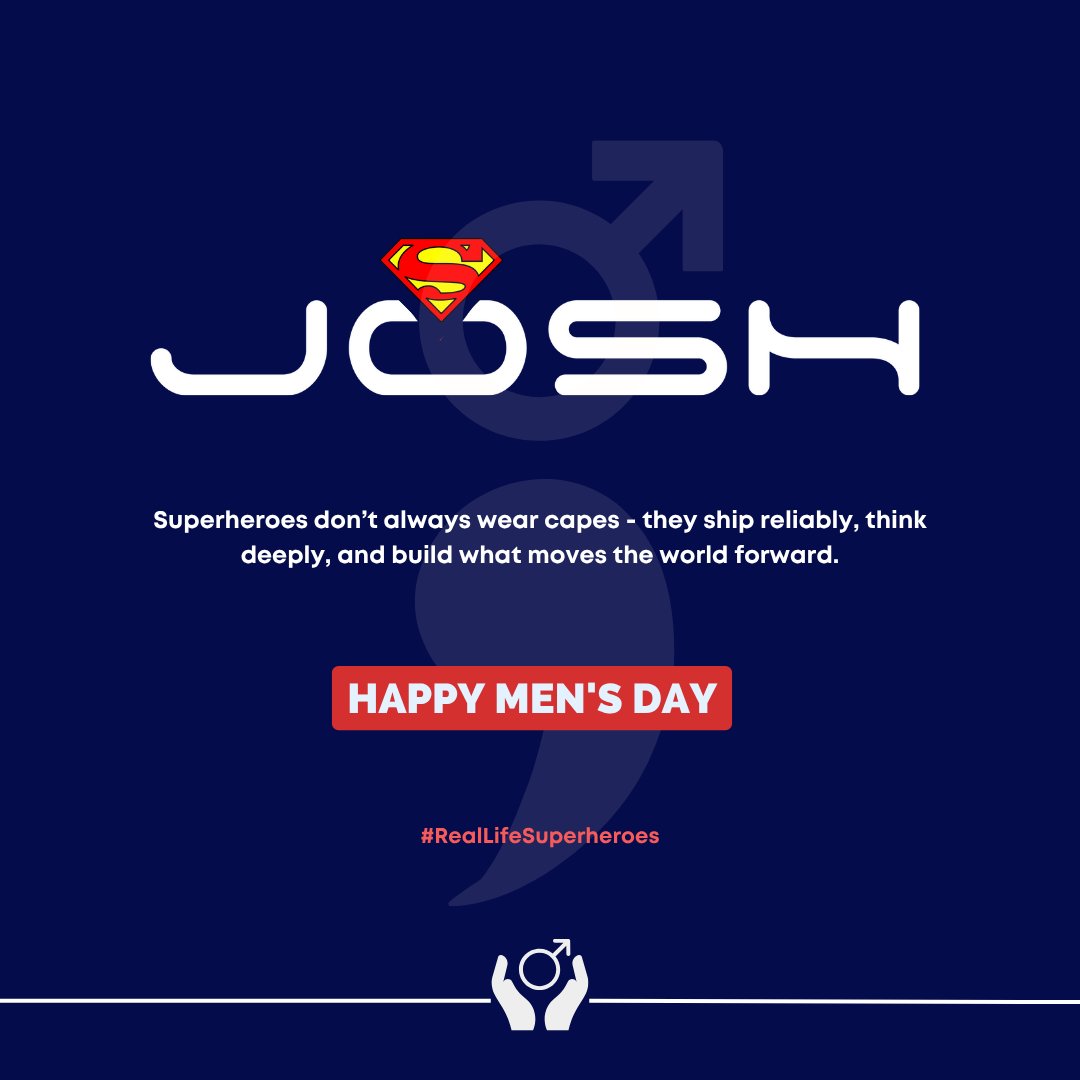 joshsoftware's tweet image. Happy International Men’s Day!

Here’s to celebrating the men whose actions speak louder than any superpower.

Real heroes don’t always wear capes - they think with intention, act with integrity, and bring strength through consistency. They’re the ones who build solutions…