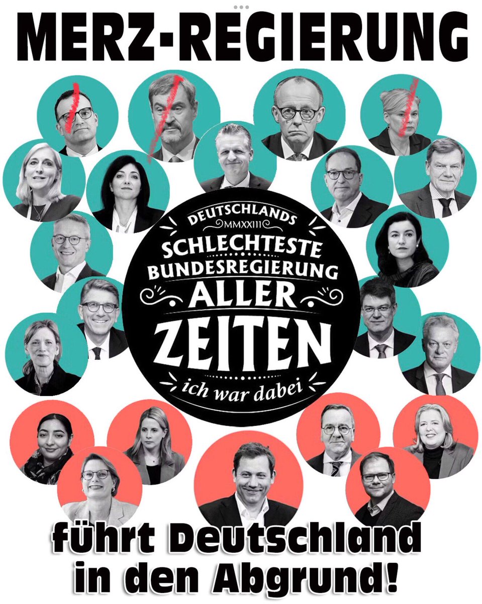 moderkopf16756's tweet image. Jeden Tag: 
#Spahnrauswurf 
#Spahnuntersuchungsaussschuss 
#SpahnVorGericht 
#Warkenrücktritt 
#Reicherücktritt 
#Dobrindtrücktritt 
#Klöcknerrücktritt 
#Linnemannrücktritt 
#Ludwigrauswurf 
#Söderrücktritt 

#MerzKannNichtKanzler 
#Merzistvorbei