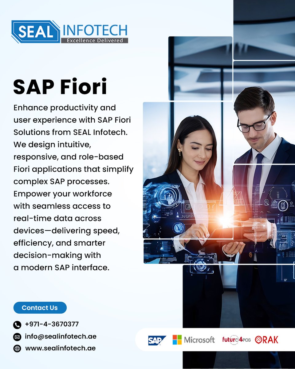 sealinfotech's tweet image. At SEAL Infotech, we help businesses modernize their SAP experience with SAP Fiori Solutions—a user-centered design system that makes SAP applications simple, intuitive, and engaging.

📞 +971-4-3670377
🌐 sealinfotech.ae

#sealinfotech #sapfiori #sapconsulting #sapux