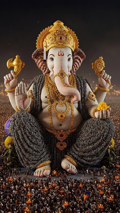 MayankDangar0's tweet photo. विघ्नेश्वराय वरदाय सुरप्रियाय। लंबोदराय सकलाय जगद्धितायं। नागाननाथ श्रुतियज्ञविभूषिताय। गौरीसुताय गणनाथ नमो नमस्ते॥
#ॐ_गं_गणपतये_नमः #Dharmendra
#RedFort #ॐ_श्री_गणेशाय_नमः https://t.co/FY1QNVk759