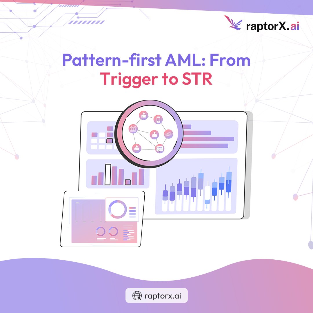 raptorxai's tweet image. Pattern-first AML changes everything

Instead of reacting to alerts, graph-based models map behaviour across entities, uncovering laundering patterns before the trigger fires.

Stronger narratives. Faster STRs. Smarter AML.
More: raptorx.ai

#AML #FinCrime #GraphAI