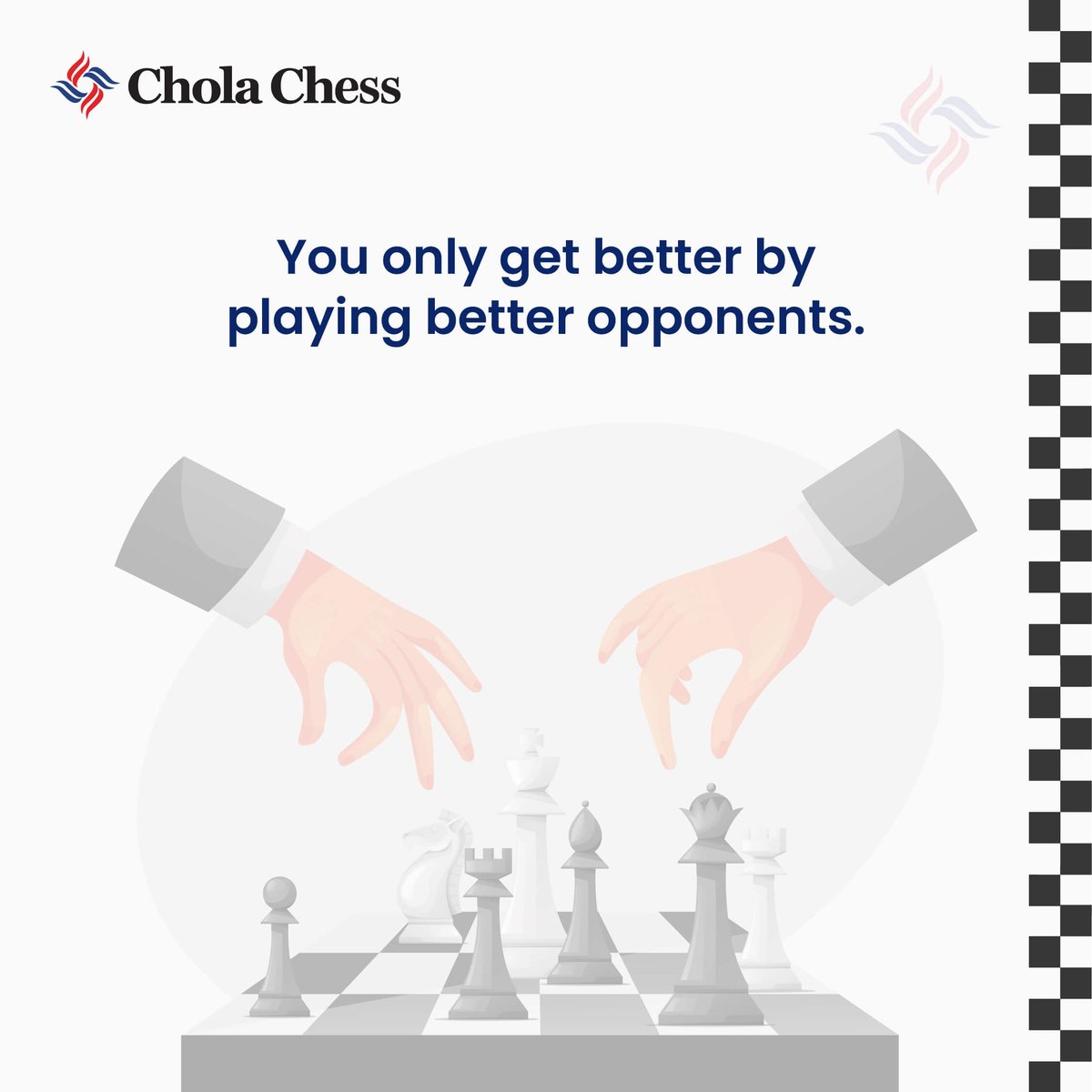 CholaChess's tweet photo. True growth begins outside the comfort zone. Every strong opponent is a teacher, every tough game a new lesson.

#CholaChess #CSRinitiative #FutureGrandmaster #MakeEveryMoveCount #ChessChampions #ChessIndia #ChessWisdom #ChessMindset #LearnThroughChallenge https://t.co/NhXJLyx6CD