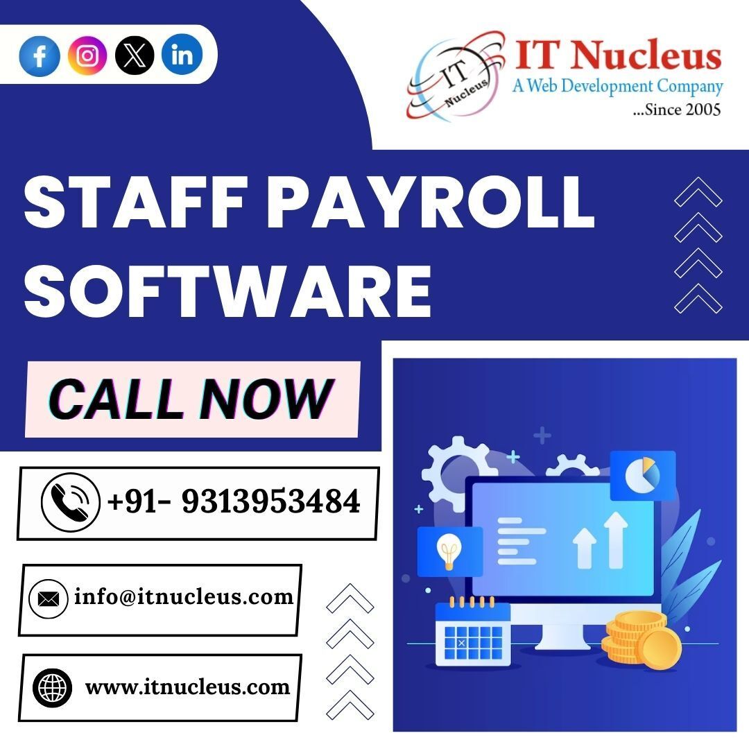 itnucleus's tweet image. Staff Payroll Software🧑💻📱
.
.
.
For More Information📱📧🌐
.
Contact Us: +91-9313953484
Mail Us : info@itnucleus.com
Please Visit: buff.ly/z4adKvN
.
#payrollsoftware #staffpayroll #staffpayrollsoftware #business #smallbusiness