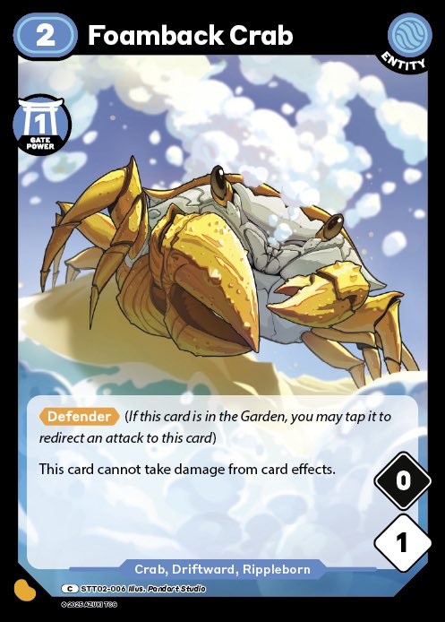 AzukiTCG's tweet image. what if the foamback crab had an alt art... 🧐