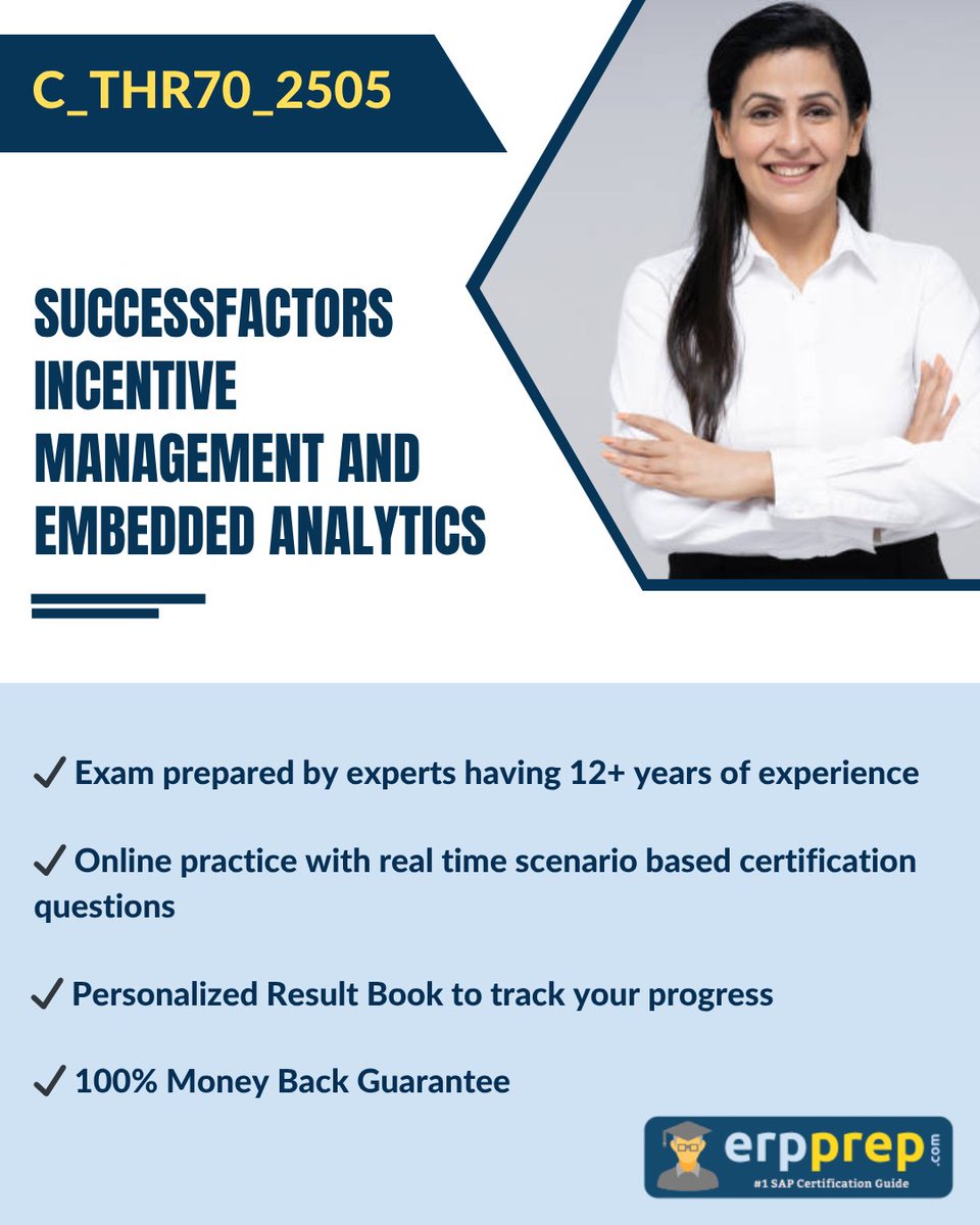 erpprep's tweet image. Preparing for C_THR70_2505?
Boost your performance with exam-style C_THR70_2505 questions, focused practice, and quick analytics insights.
Your prep shortcut 👉 erpprep.com/sap-successfac…

#SAPCertification #ExamPreparation #SuccessFactors #PracticeTest #CareerGrowth