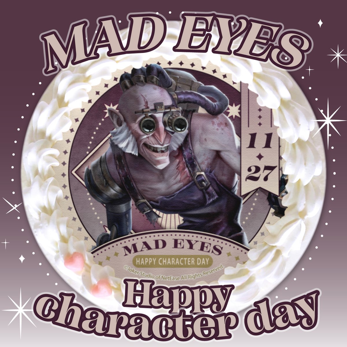 IdentityV #第五人格』 本日11月27日は #狂眼(バルク) の記念日‼ Happy