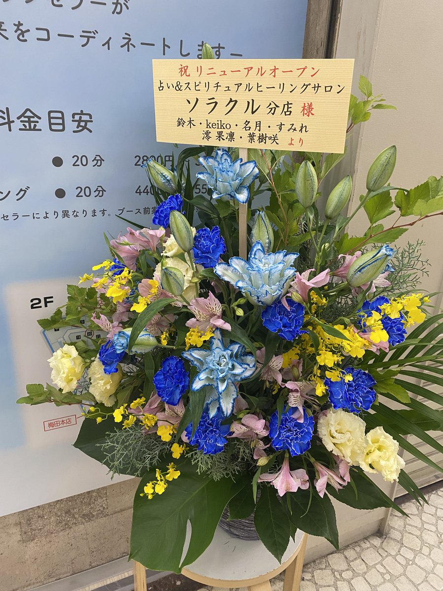 Soracle_salon's tweet image. ソラクル分店リニューアルオープン㊗️✨

鈴木様、keiko先生、名月先生
すみれ先生、澪　果凛先生、葉樹咲先生
より、お祝いのお花が届きました🌸

ありがとうございます😊💕