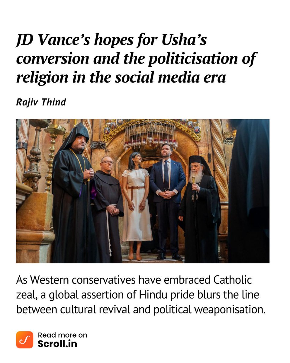 scroll_in's tweet photo. This episode serves as a stark reminder that the politicisation of religion is intensifying in the age of social media, making our world an increasingly intolerant and dangerous place for ethnic, religious and gender minorities. https://t.co/WPwfjoZWqH

✍️ @WriterRajiv https://t.co/0kB6lorsnh