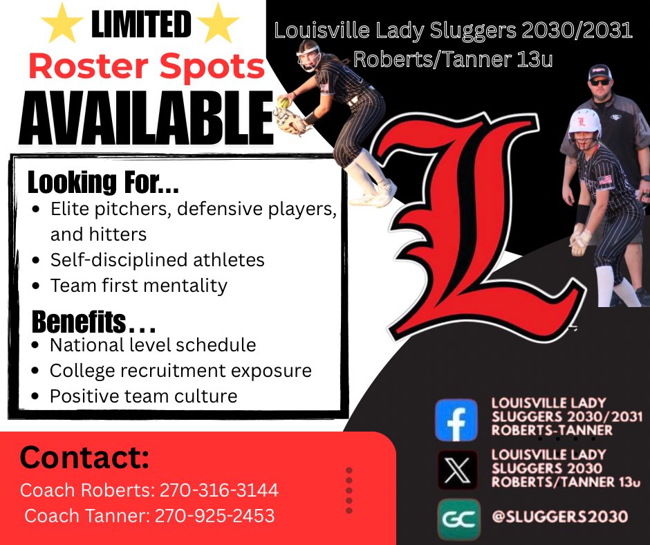 Louisville Lady Sluggers 2030 Huecker-Roberts tweet media
