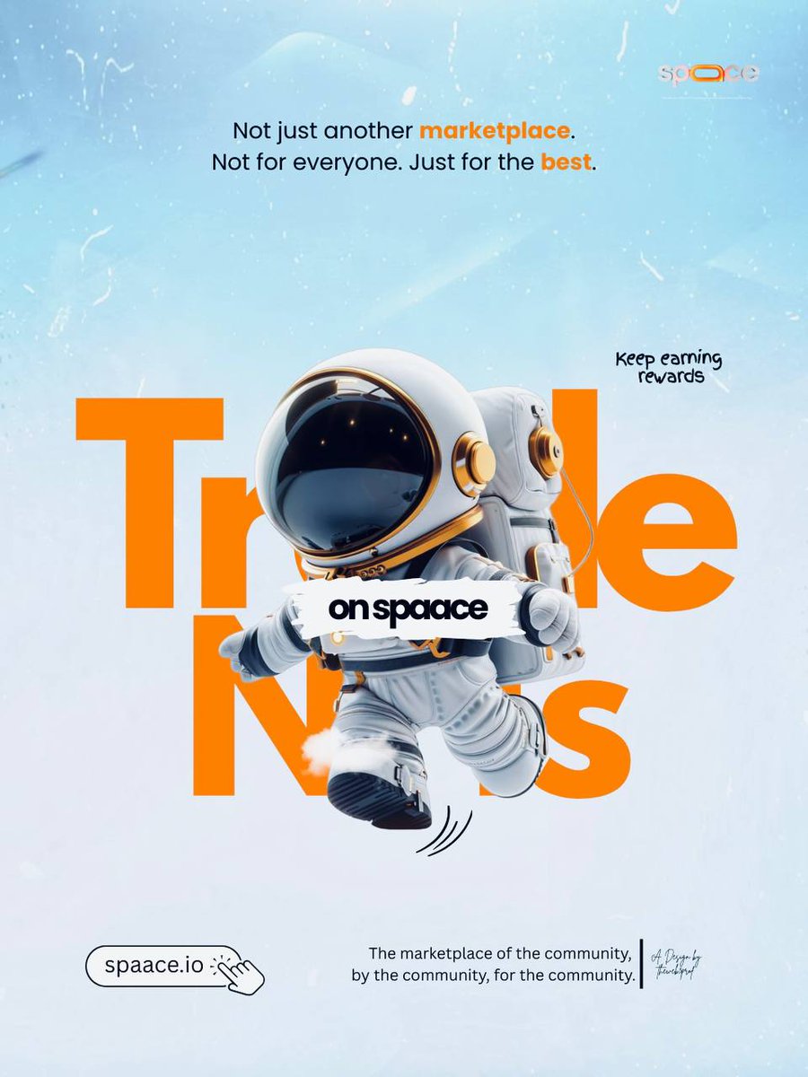 theburnerweb3's tweet image. Sometimes I finish a design and just sit there saying “wow” in my head for minutes… and this is one of those moments 😌

Oh well... Thats enough self glaze,
Have you ever imagined trading your NFTs &quot;literally&quot; from spaace? (You get the joke right?) 😂
Well, now you actually can.…