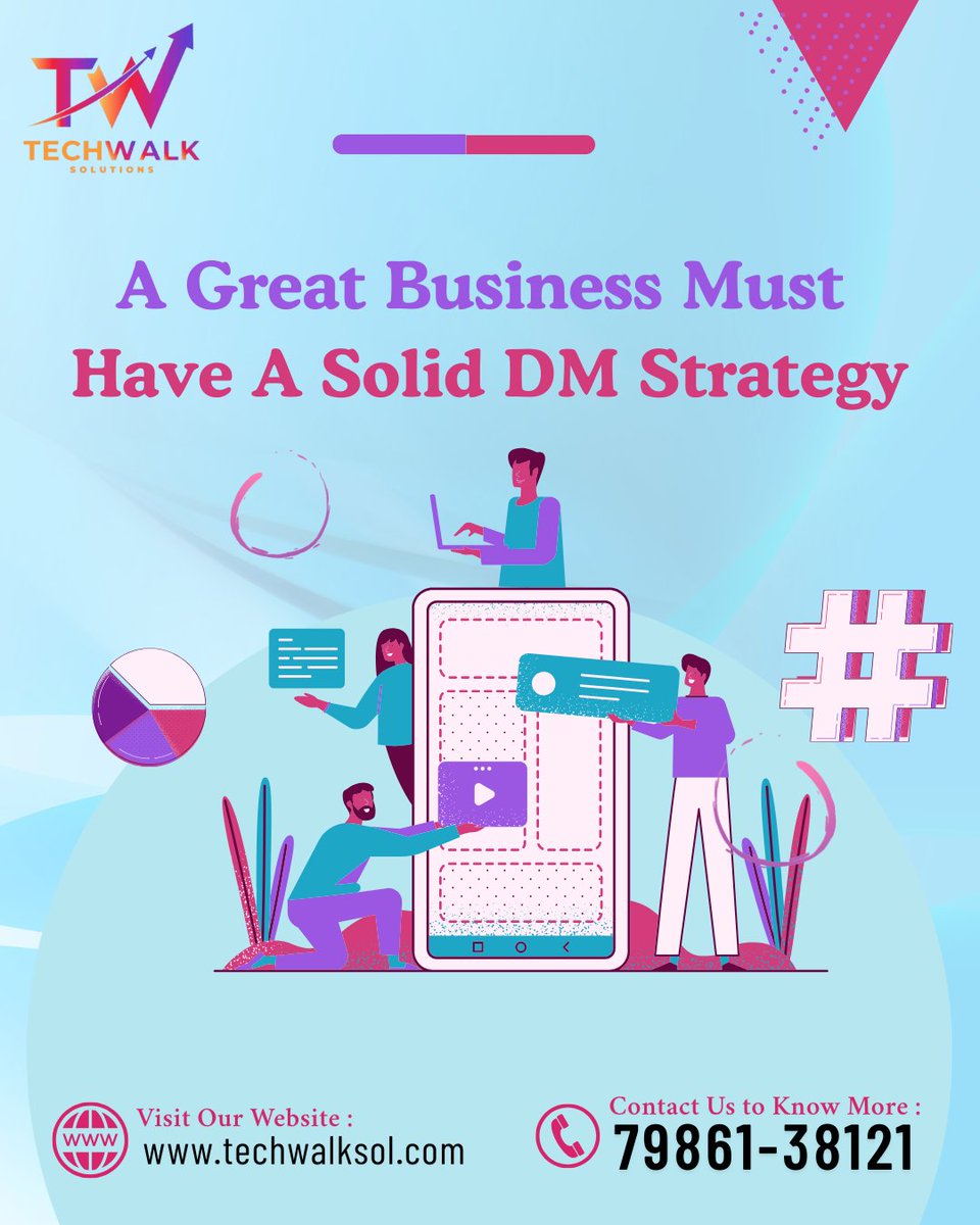 SolTechwalk3278's tweet image. A great business needs a great DM strategy! 🚀
Boost engagement, connect better, and turn messages into customers with Techwalk.

📞 79861-38121
🌐 techwalksol.com

#TechwalkSolutions #DMStrategy #DigitalMarketing #BusinessGrowth #LeadGen #SocialMediaMarketing