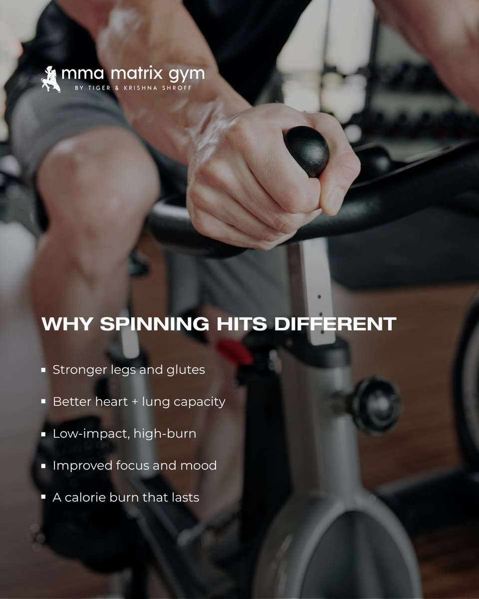 MmaMatrix's tweet image. Spin class at Matrix hits different.
Purposeful rides, crazy energy, and a community that pushes as one.
Stronger legs, boosted endurance, endorphins on max.
If you’ve been waiting for a sign to try it, this is it.
Join the ride. 

#MMAMatrixGym #SpinClass #IndoorCycling