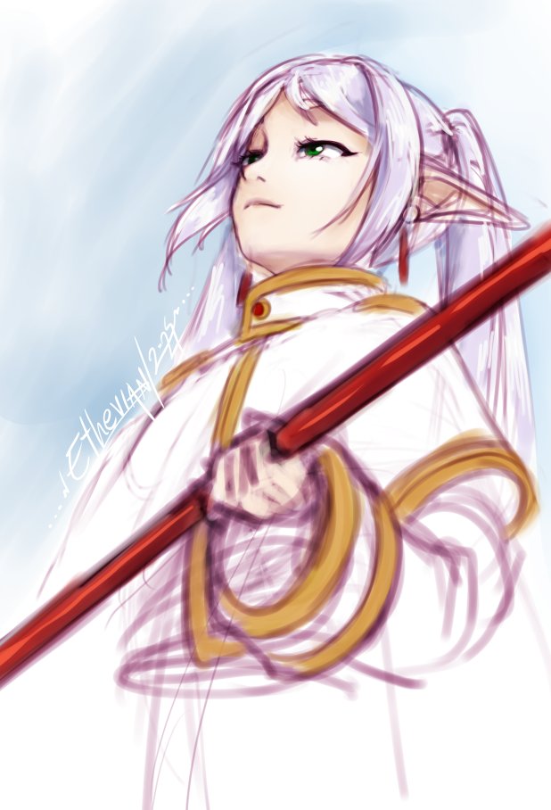 hmmm.. I guess this was the right idea for the Frieren angle 
#frieren