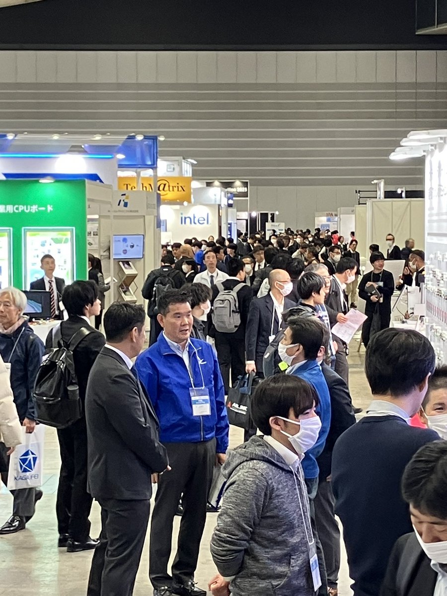 ET_secretariat's tweet image. 初日も午後に入って、多くの来場者でセミナー、展示共に賑わってます😊

#エッジテックプラス #EdgeTech #パシフィコ横浜