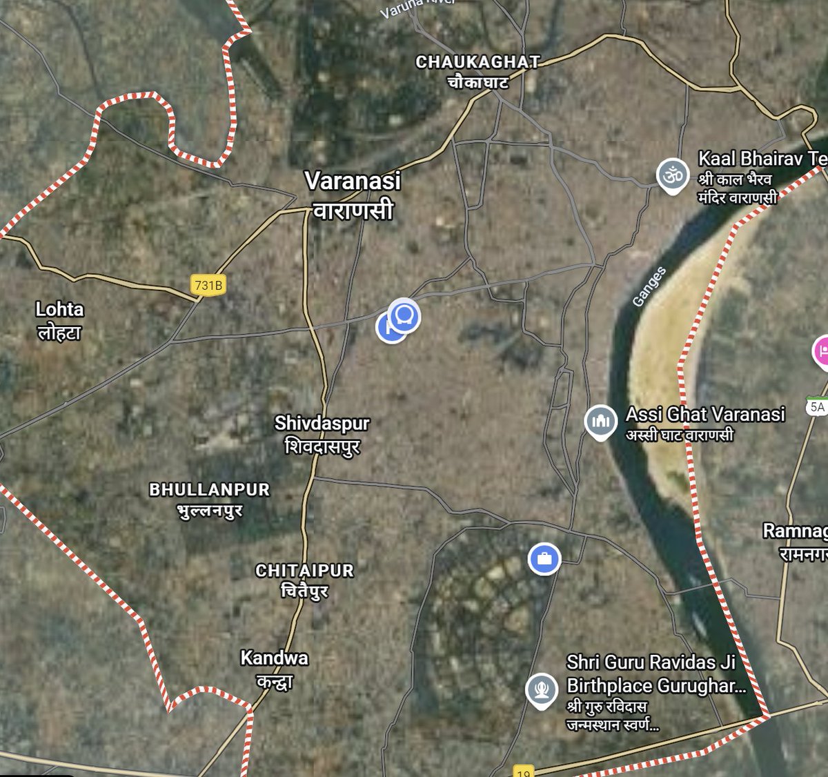 manojpandey66's tweet image. Aerial view of #Varanasi looks like this, just a few green areas like Bhullanpur PAC, BHU etc otherwise barran without any trees.
Can some one take an initiative and start a tree plantation drive in Varanasi?