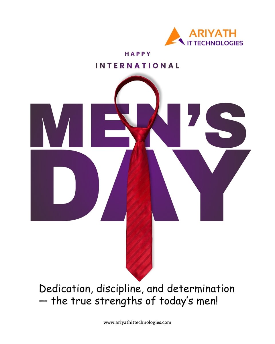 Ariyath_IT's tweet image. Celebrating the strength, dedication, and leadership of the men who power our tech journey at Ariyath IT Technologies.
#AriyathITTechnologies #MensDay #MenInTech #TechLeaders #TeamAppreciation #StrengthAndLeadership #ITProfessionals