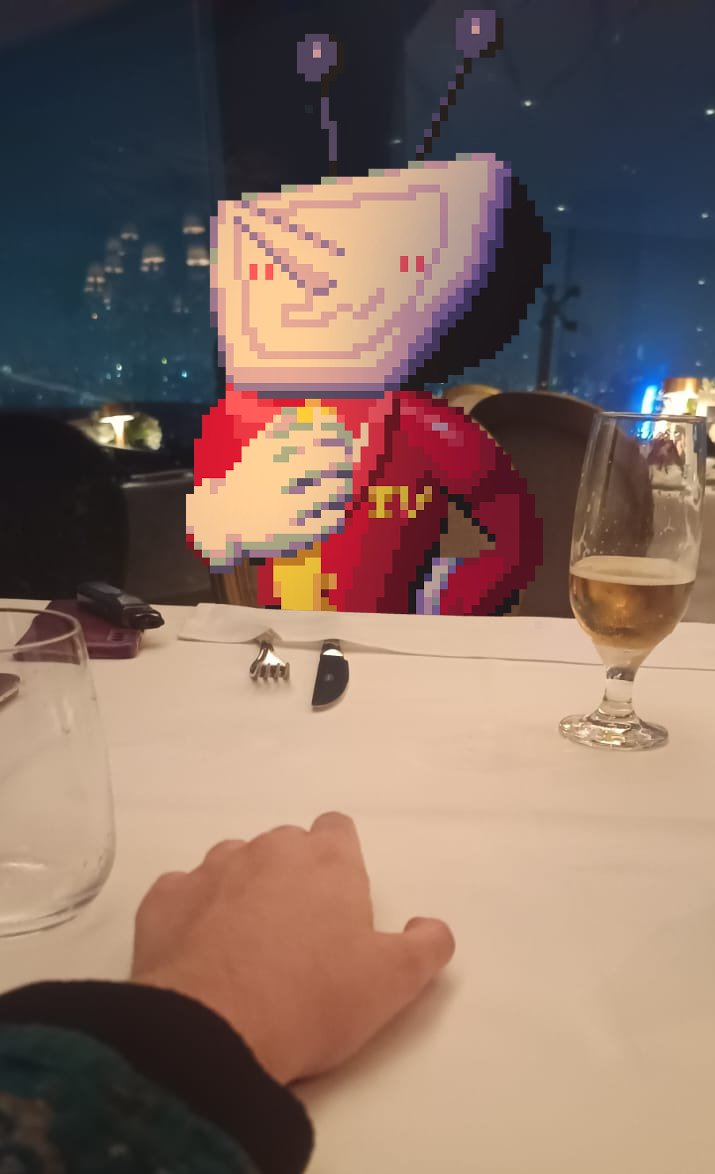 so, yesterday was my birthday right?  i was so lonely and sad but... this random gentleman booked a table for two in a fancy restaurant just for me. he was a bit awkward i must admit, but he has such undeniable charm. it was a very special night. i hope i can see him again.