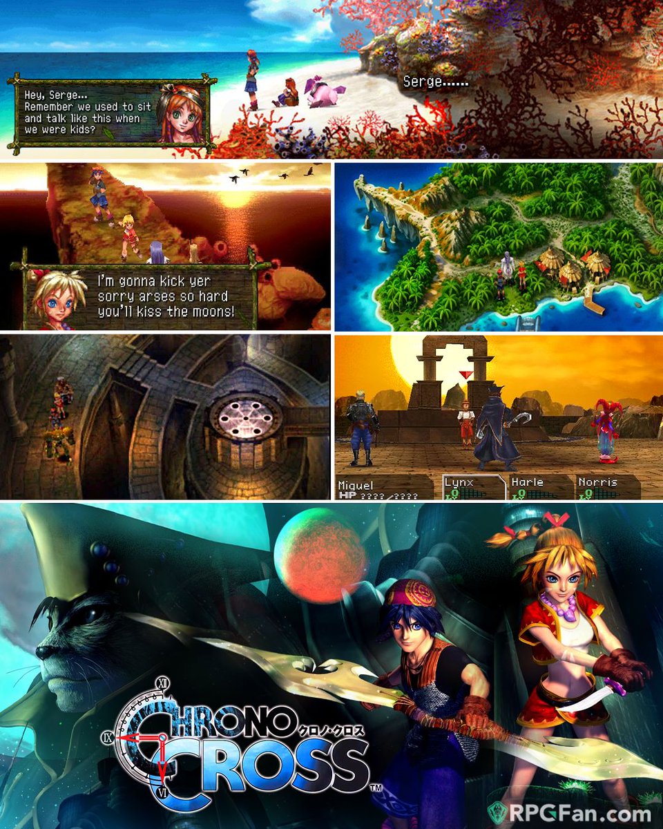rpgfancom's tweet photo. Exquisite yet divisive sequel #ChronoCross was first out 26 years ago (1999)!🌊 With tons of playable characters, an incredible OST, unique battle system; and a world filled with beauty and mystery...It's still, like, THE BEST opening song, right?

Review: https://t.co/PcaTKbYT5o https://t.co/RRQ6tk6DYS
