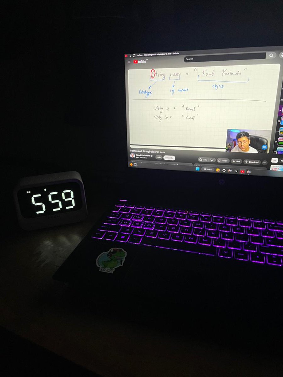 Omkar_phapal's tweet image. Day 4 -Day 365📍

 Again i will do practice of #stringbuilder  and updload on #GitHub #LearnInPublic #Consistency  #kunalKushwaha