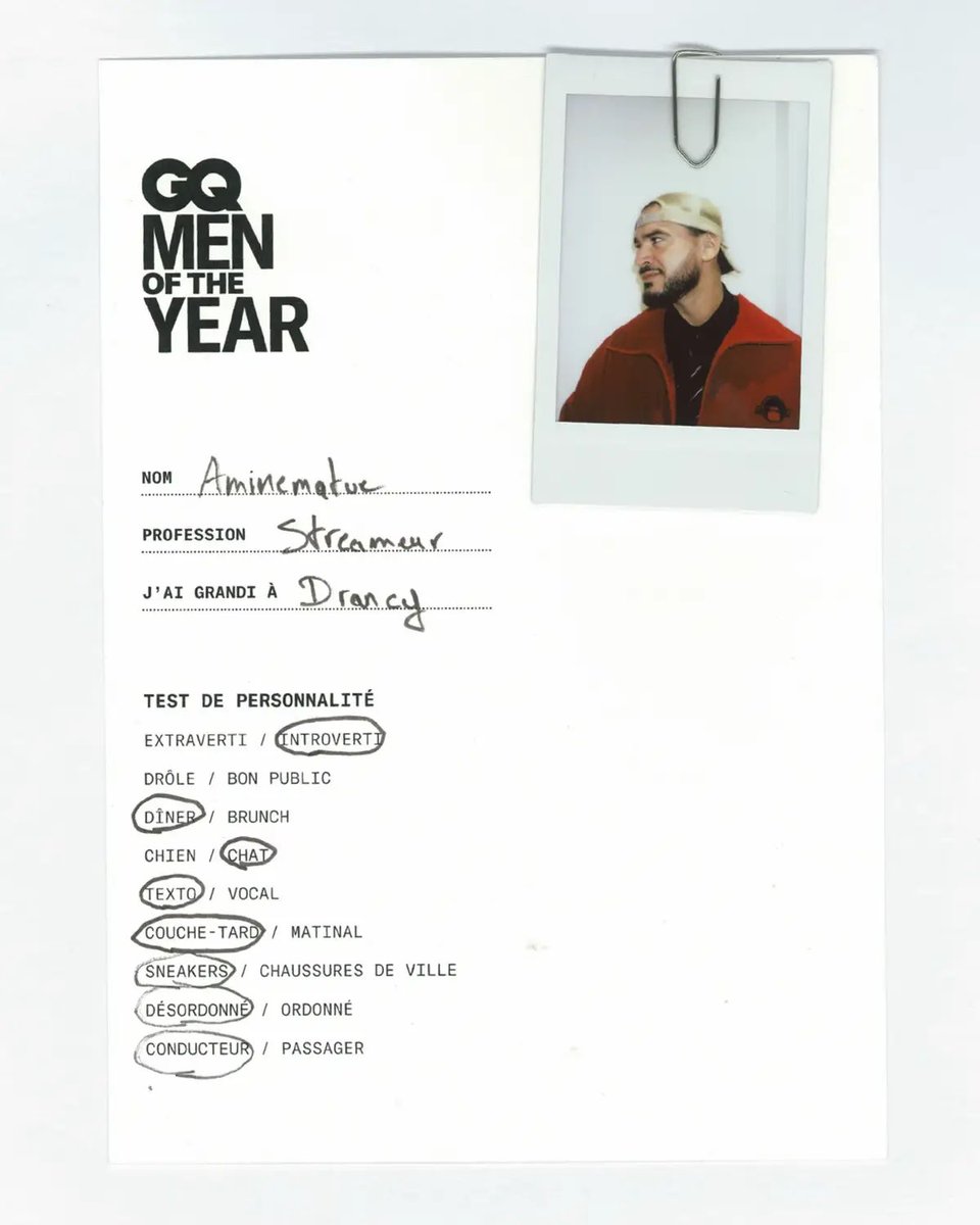 LaTwitchance's tweet image. AMINE MA TUE a été élu homme de l’année 2025 par GQ FRANCE 🏆