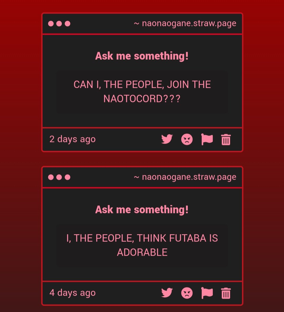 SHE IS ADORABLE ‼️‼️ and yes you may I know you're a sweetheart under all that evil