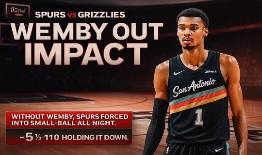 Hcapper911's tweet image. With Wembanyama sidelined, San Antonio loses length advantage; bettors watching Memphis line movement closely tonight.

buff.ly/bz4I3Fl

#SpursNation #GrindCity #NBAOdds #InjuryReport #SharpReads #HighStakes
#H911 #Handicapper911 #sideburn