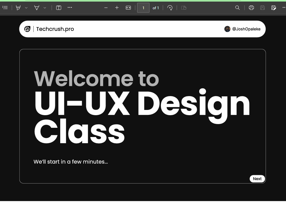 YunusAsafa95866's tweet image. My One-Month UI/UX Product Design Journey.

A month ago, I stepped into the world of UI/UX Product Design with TechCrush, not knowing exactly what to expect. It was just a desire to learn, create, and grow.

Thank you @TechCrushHQ

#TechcrushOneMonthRecap
@TechCrushHQ