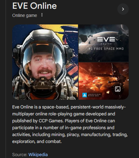 moonweavr's tweet photo. @Zizaran when are you adding 'face of eve online' to your resume https://t.co/e4p2xn735k
