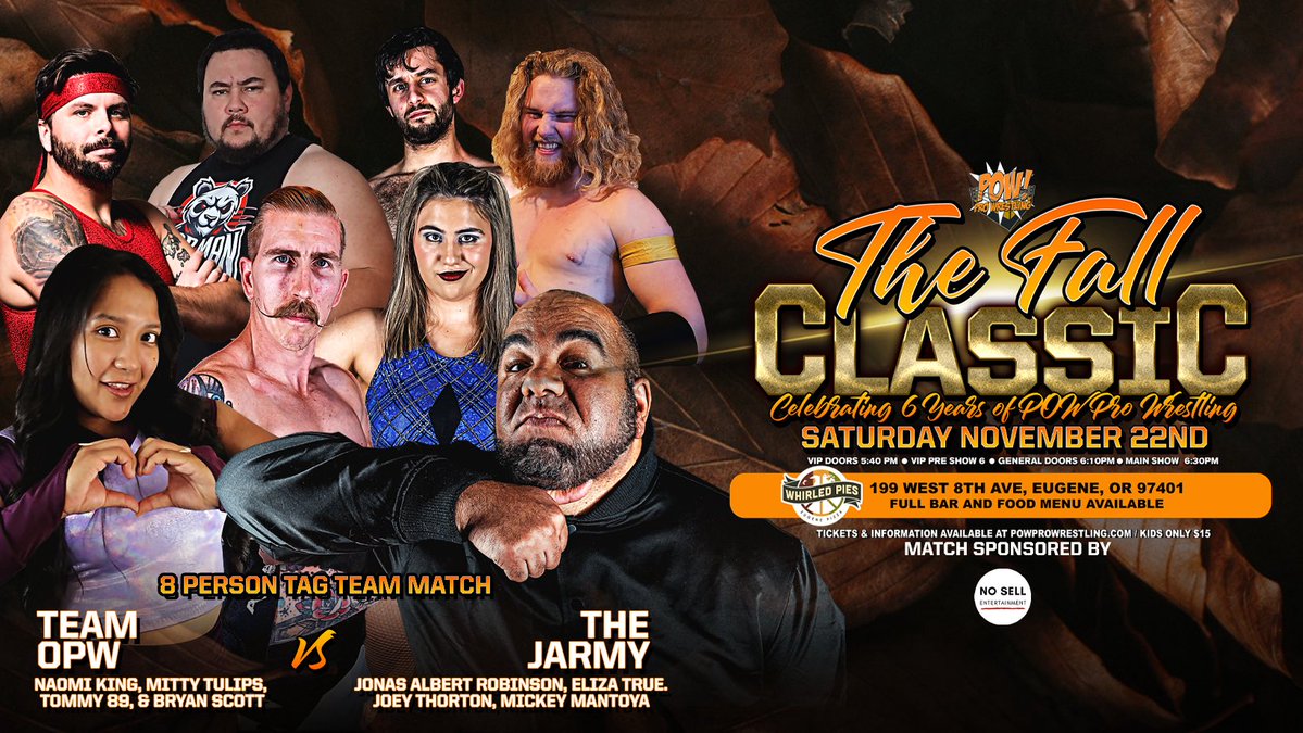 Where in the world is “Bad Man” Bryan Scott?

Catch me this weekend, 11/22, at <a href="/powprowrestling/">POW! Pro Wrestling</a> in Eugene, Oregon!

Tickets still available.