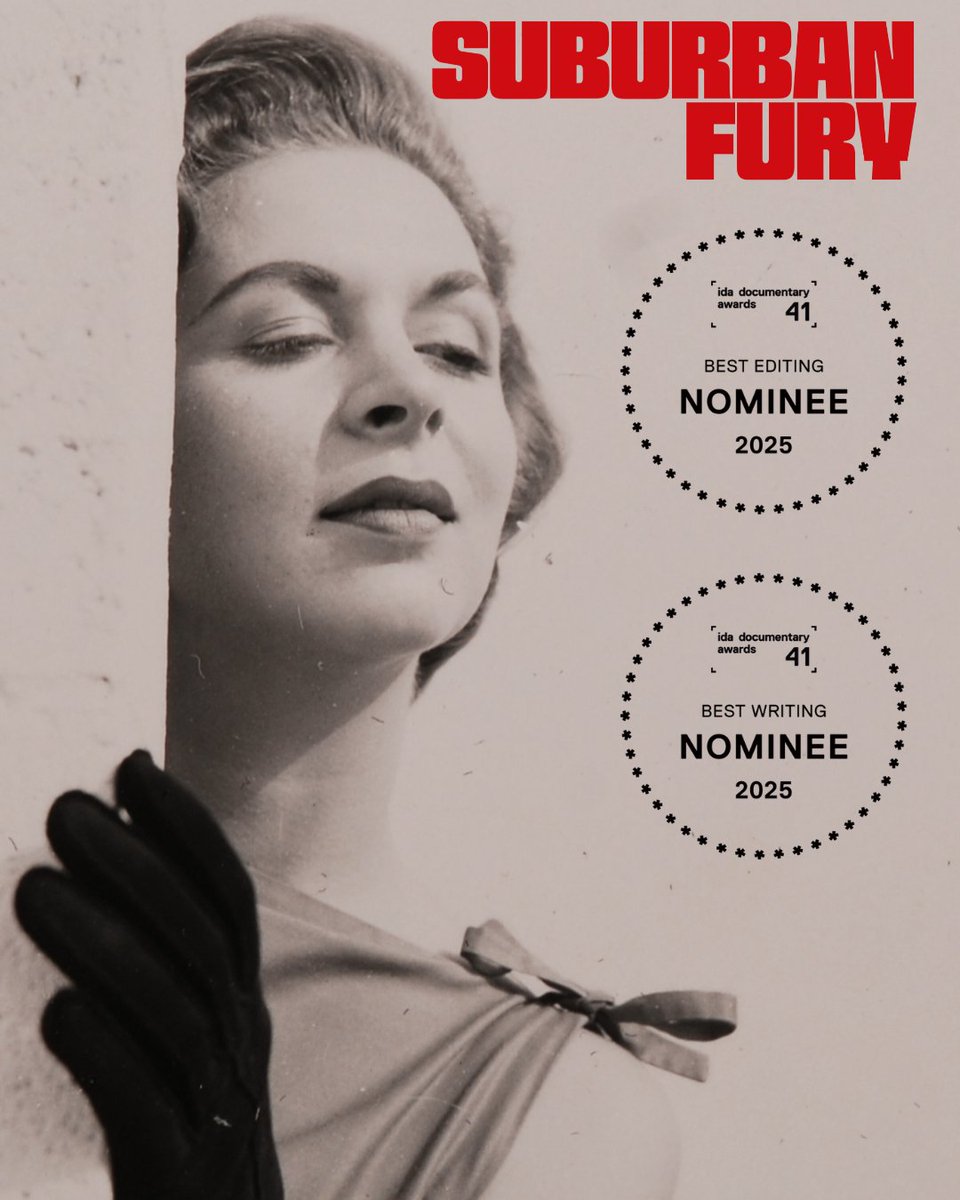 suburbanfury's tweet photo. We are incredibly excited to announce that SUBURBAN FURY was nominated for two awards for the 41st IDA Documentary Awards @IDAorg 🎬🎞️🎬

Suburban Fury was nominated for Best Editing and Best Writing 🌟🌟

#IDADocAwards #ida #documentaryfilm #docfilm #docbranch #filmmaking https://t.co/SKpSR56GuQ